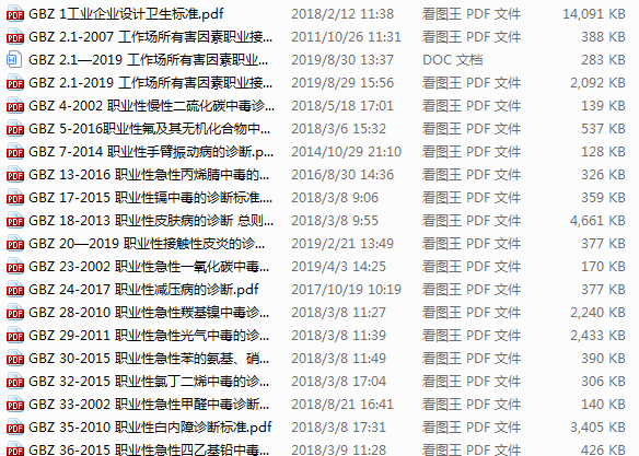 國家職業(yè)衛(wèi)生標(biāo)準(zhǔn)